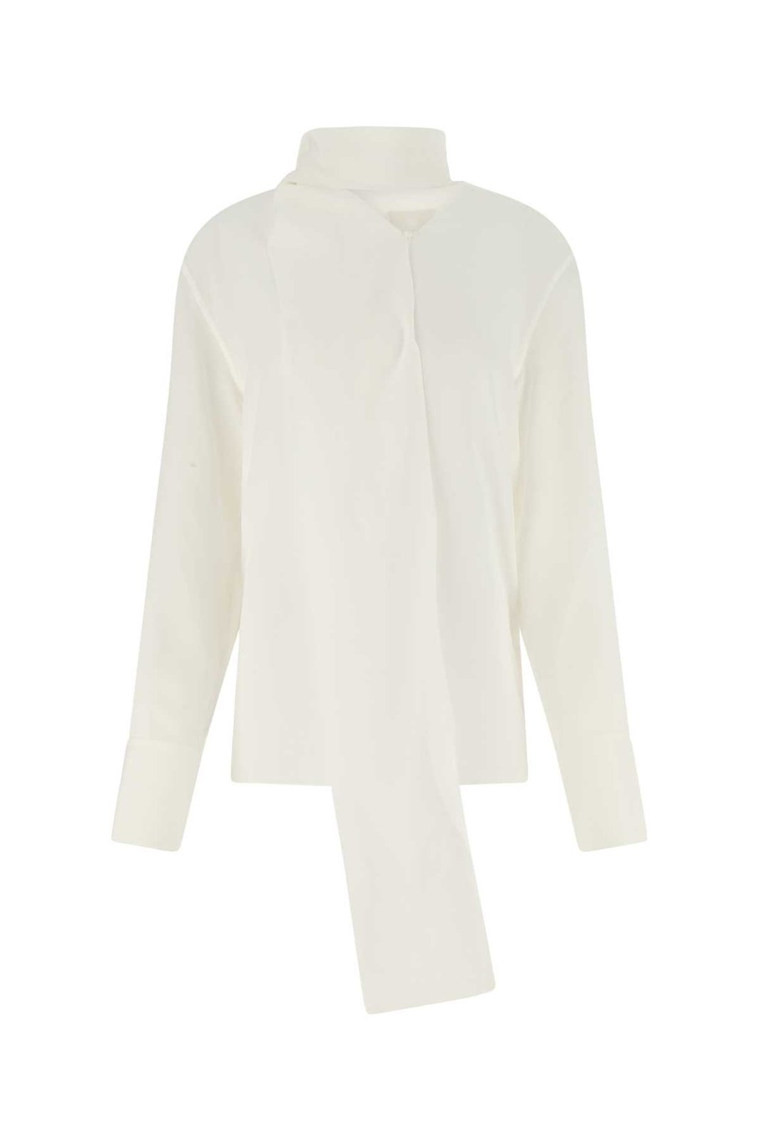 Givenchy Scarf Collar Long-Sleeved Shirt