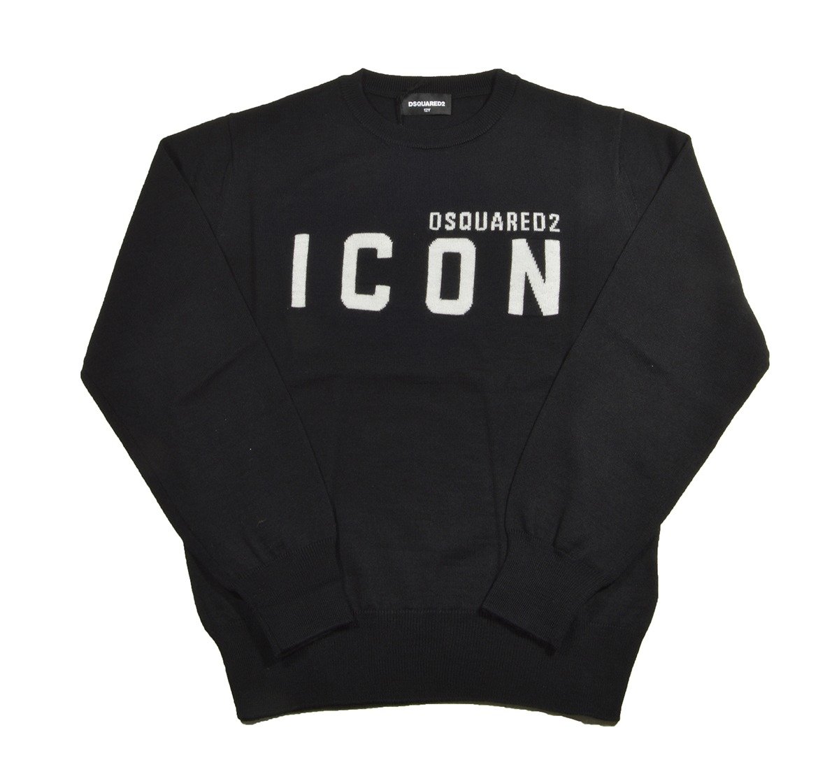Dsquared2 Kids Icon Logo Intarsia Knitted Jumper