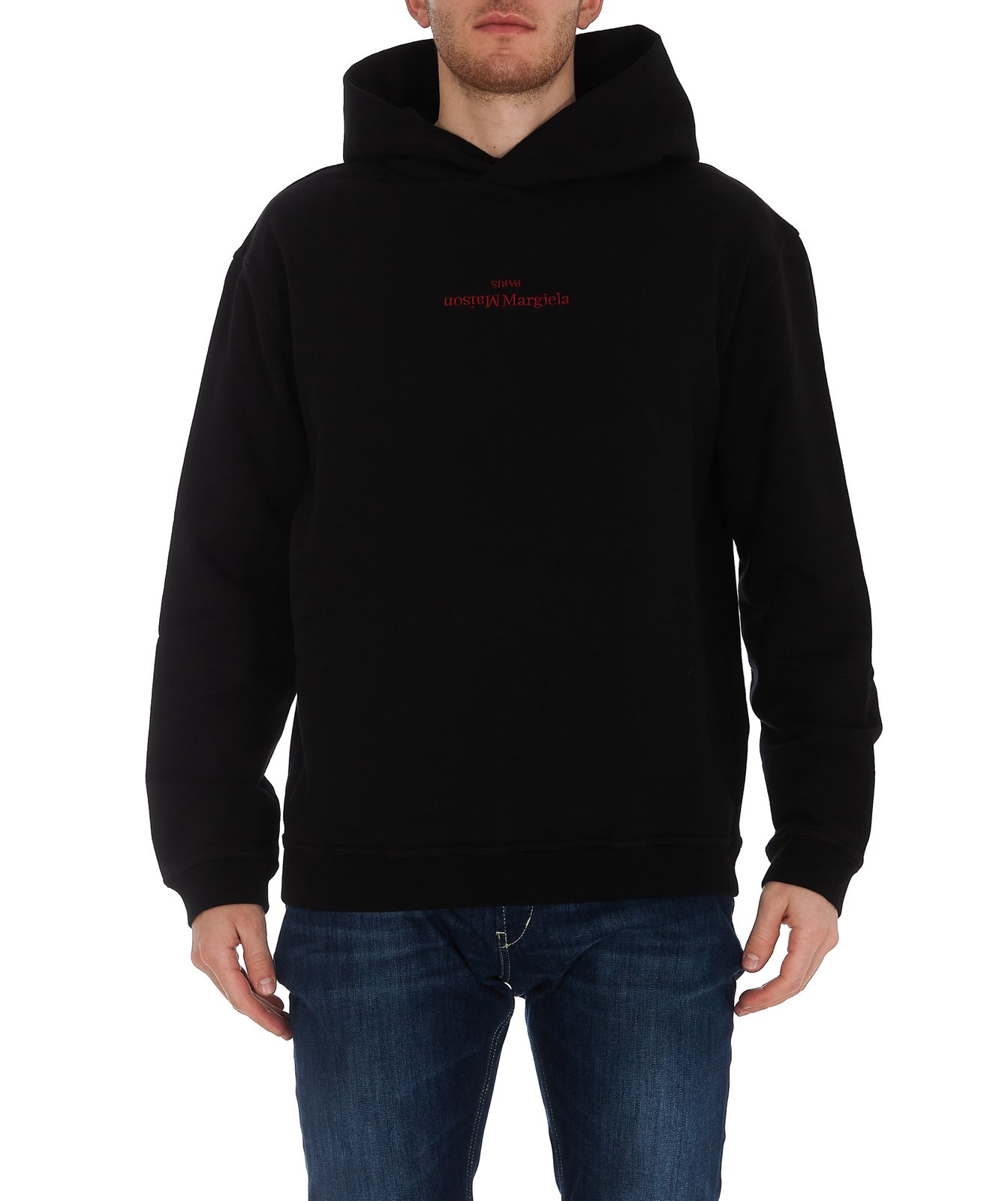Maison Margiela Logo Embroidered Hoodie
