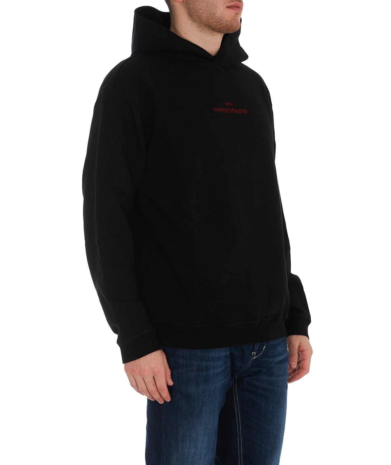 Maison Margiela Logo Embroidered Hoodie