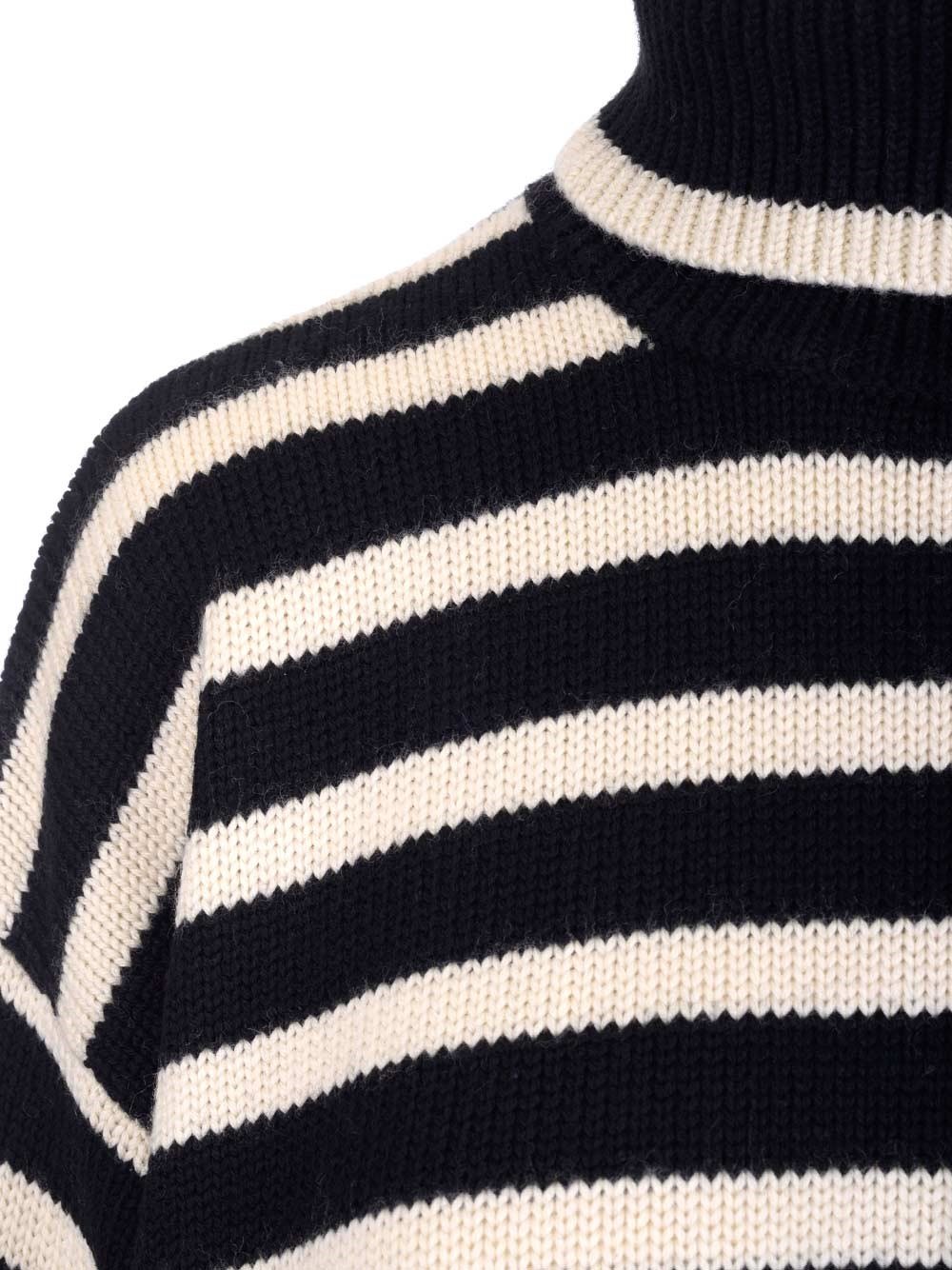 Totême Roll Neck Striped Jumper