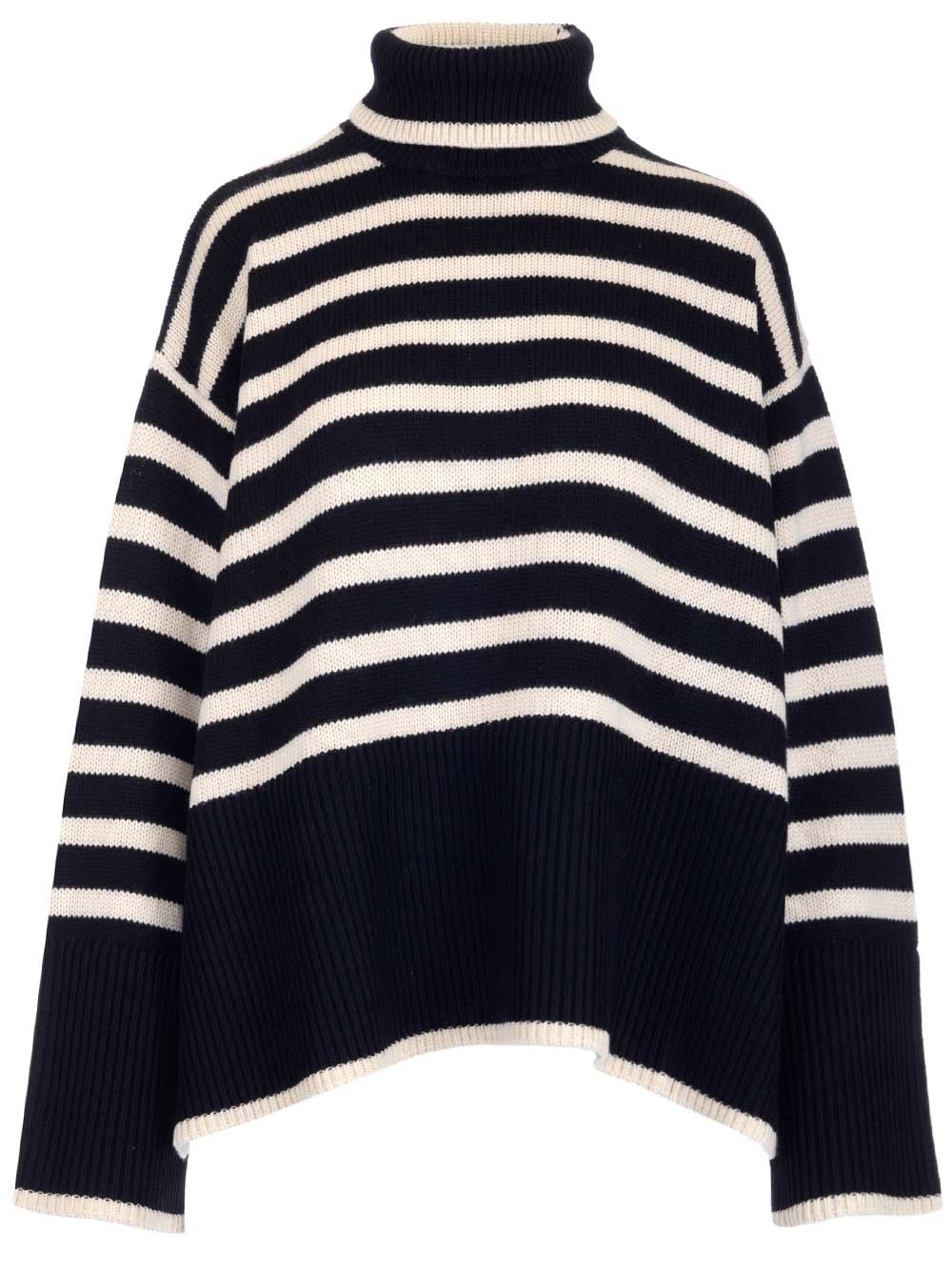 Totême Roll Neck Striped Jumper