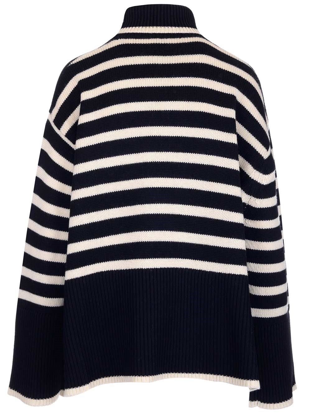Totême Roll Neck Striped Jumper