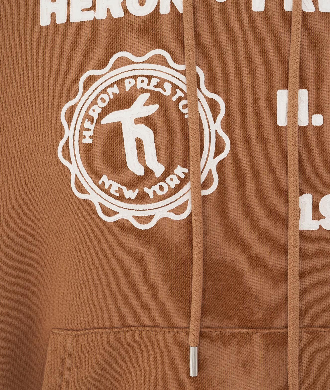 Heron Preston Logo Printed Drawstring Hoodie