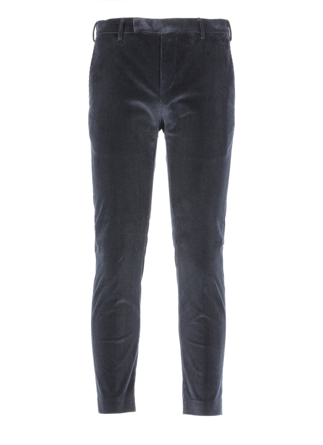 PT Torino Mid-Rise Cropped Velvet Trousers