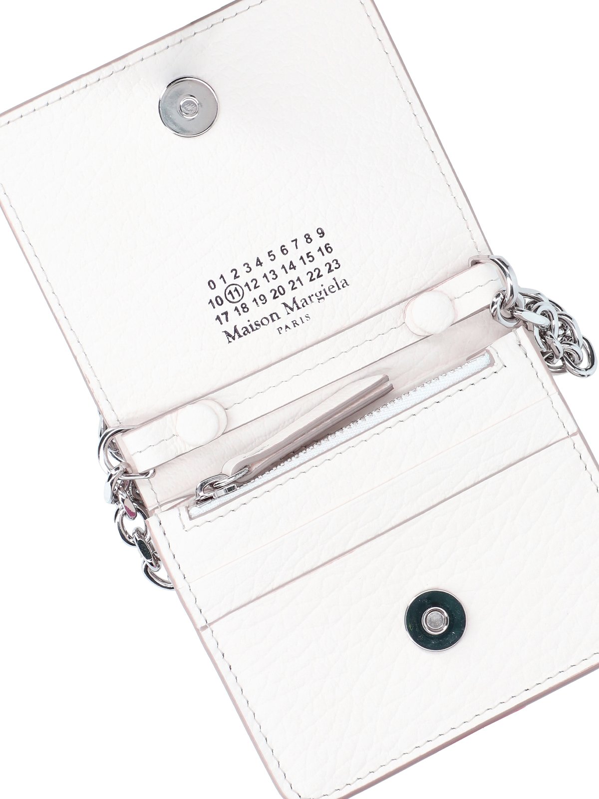 Maison Margiela Foldover Top Chain-Linked Wallet