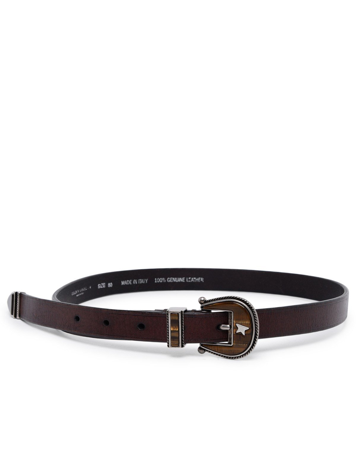Golden Goose Deluxe Brand Star Embellished Buckle Belt