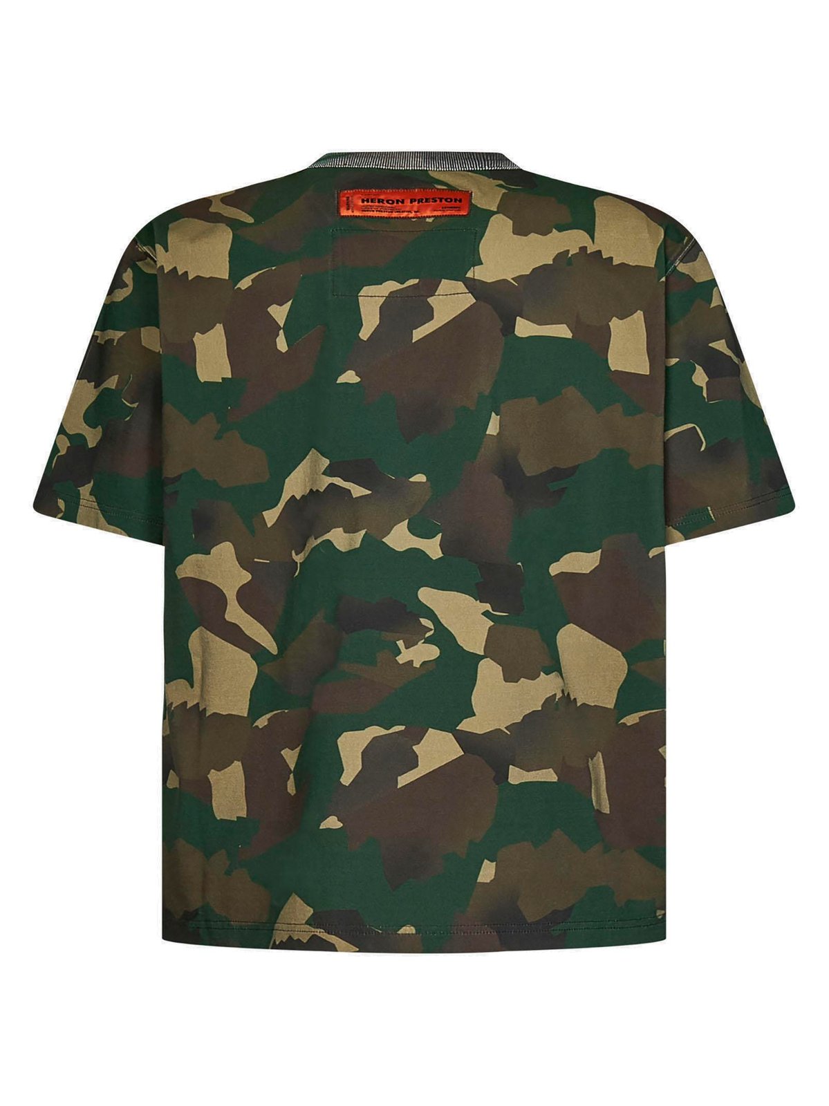 Heron Preston	Camouflage Printed Crewneck T-Shirt