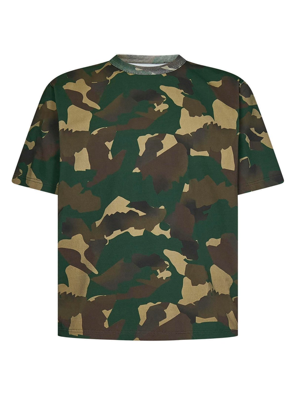 Heron Preston	Camouflage Printed Crewneck T-Shirt