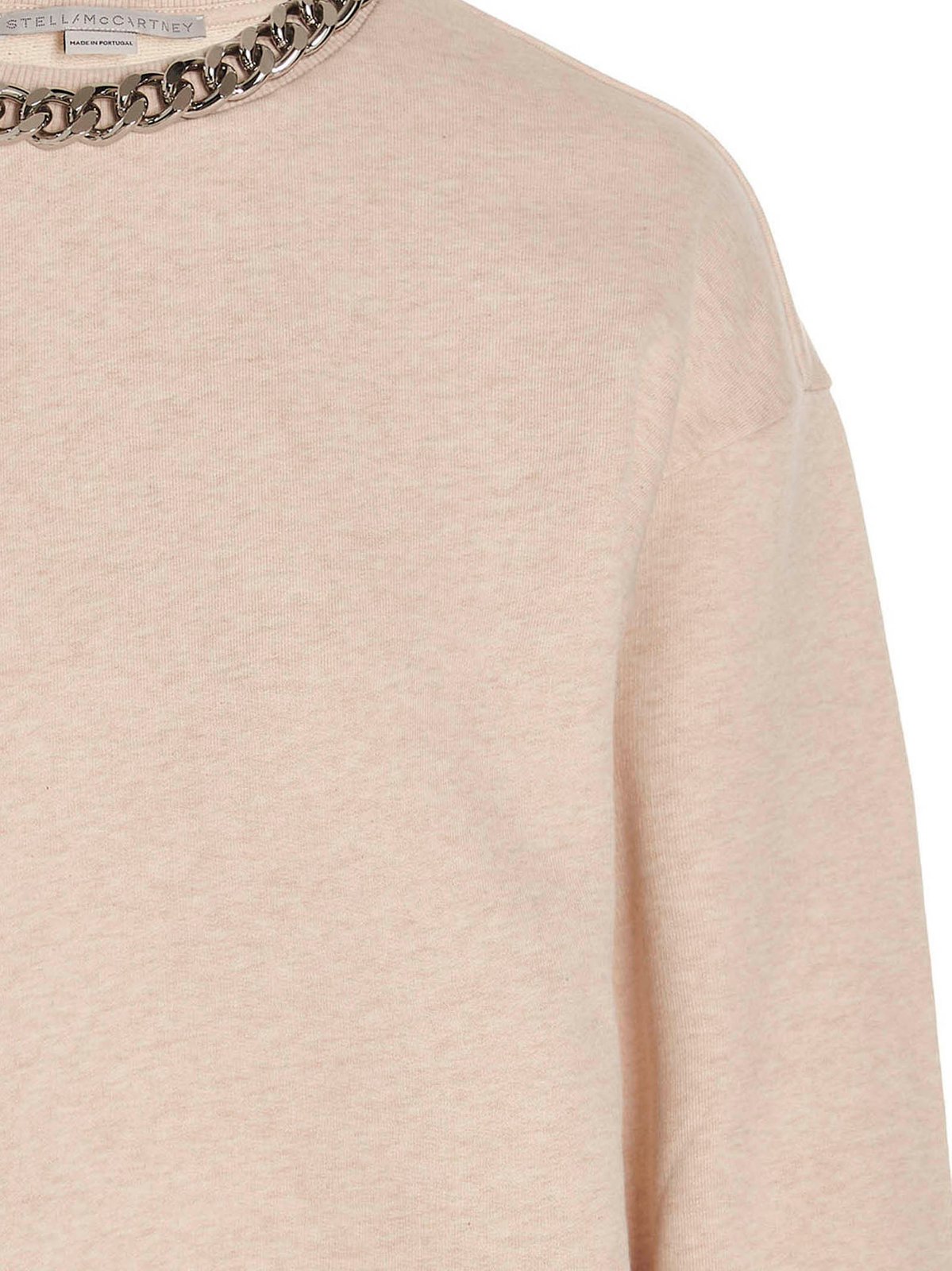 Stella McCartney Falabella Chain Detailed Crewneck Sweater