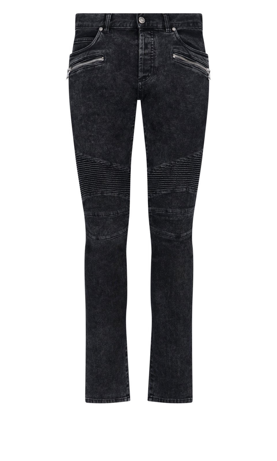 Balmain Zipped Detailed Skinny Jeans