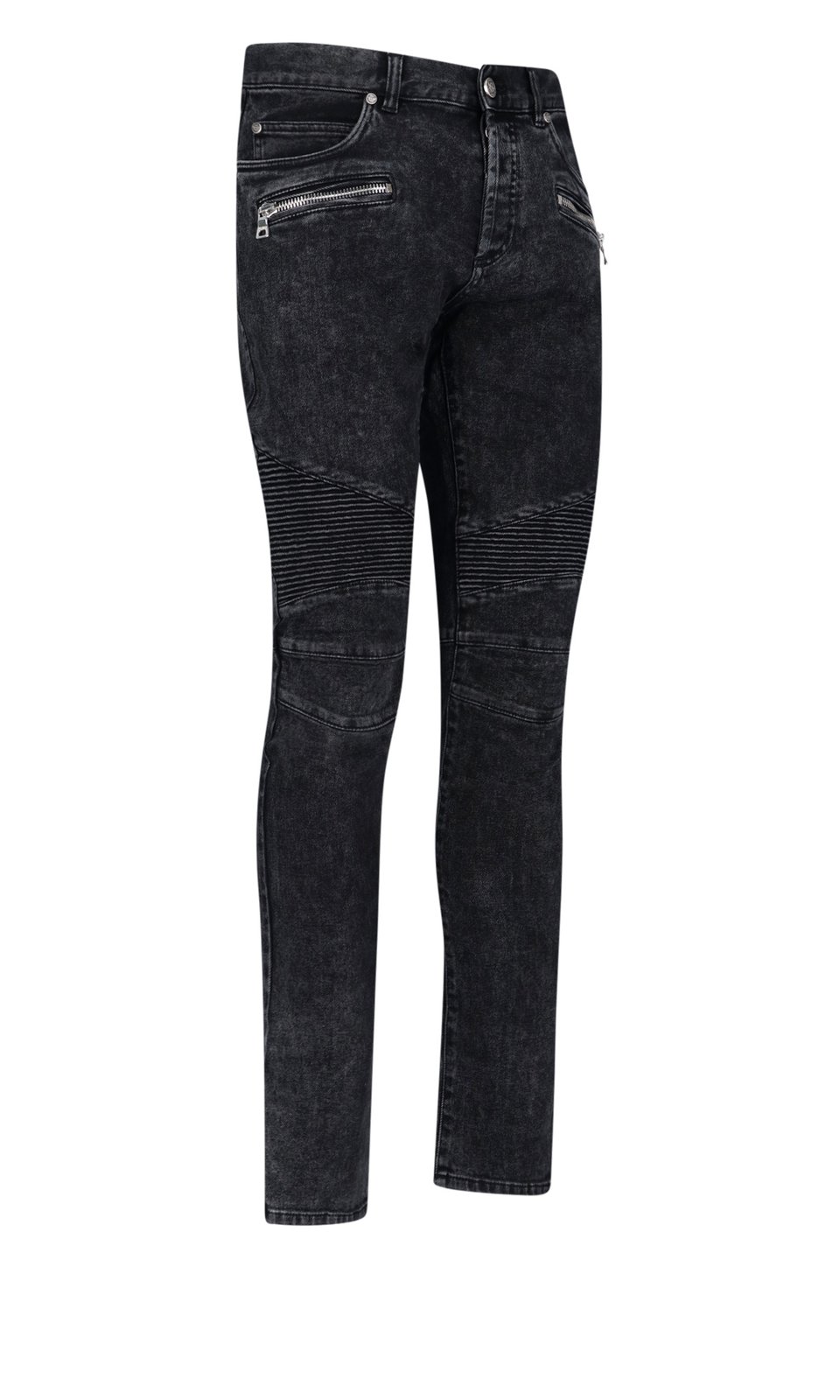 Balmain Zipped Detailed Skinny Jeans