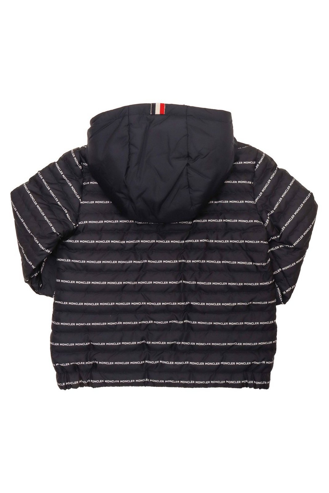 Moncler Enfant オールオーバー ロゴ プリント ジップ パッド入りジャケット