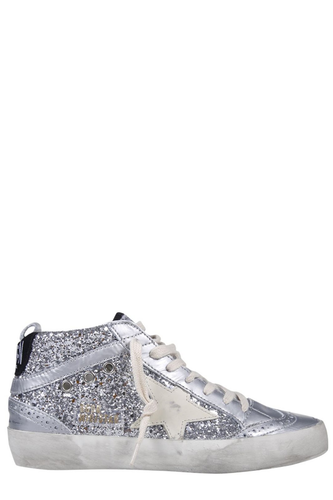 Golden Goose Deluxe Brand Mid-Star Glitter Sneakers