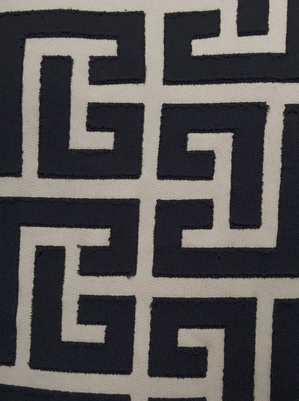 Balmain Monogram-Printed Drawstring Hoodie