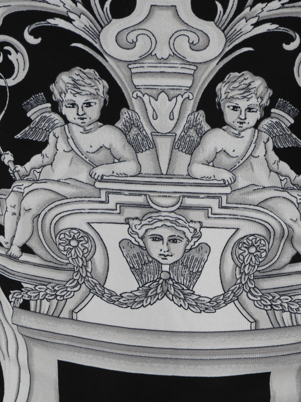 Versace Baroque Print Long Sleeved Bodysuit