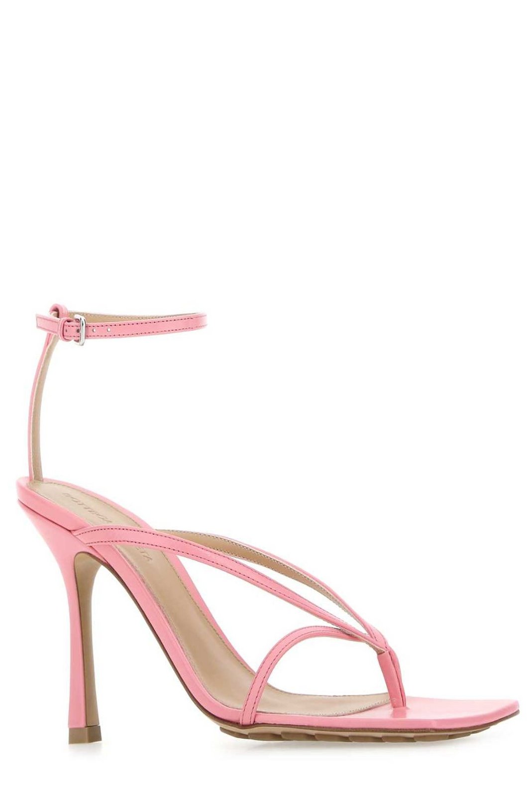 Bottega Veneta Squared-Toe Strap Detailed Sandals