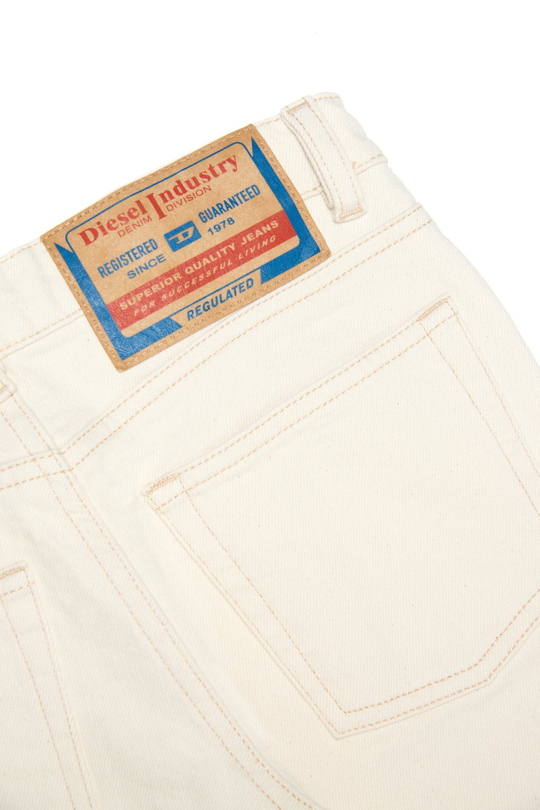 ディーゼル キッズ ロゴパッチ ストレートレッグ ジーンズ