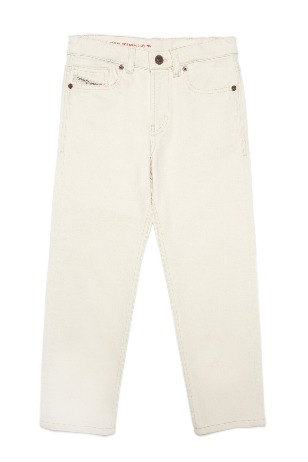 ディーゼル キッズ ロゴパッチ ストレートレッグ ジーンズ