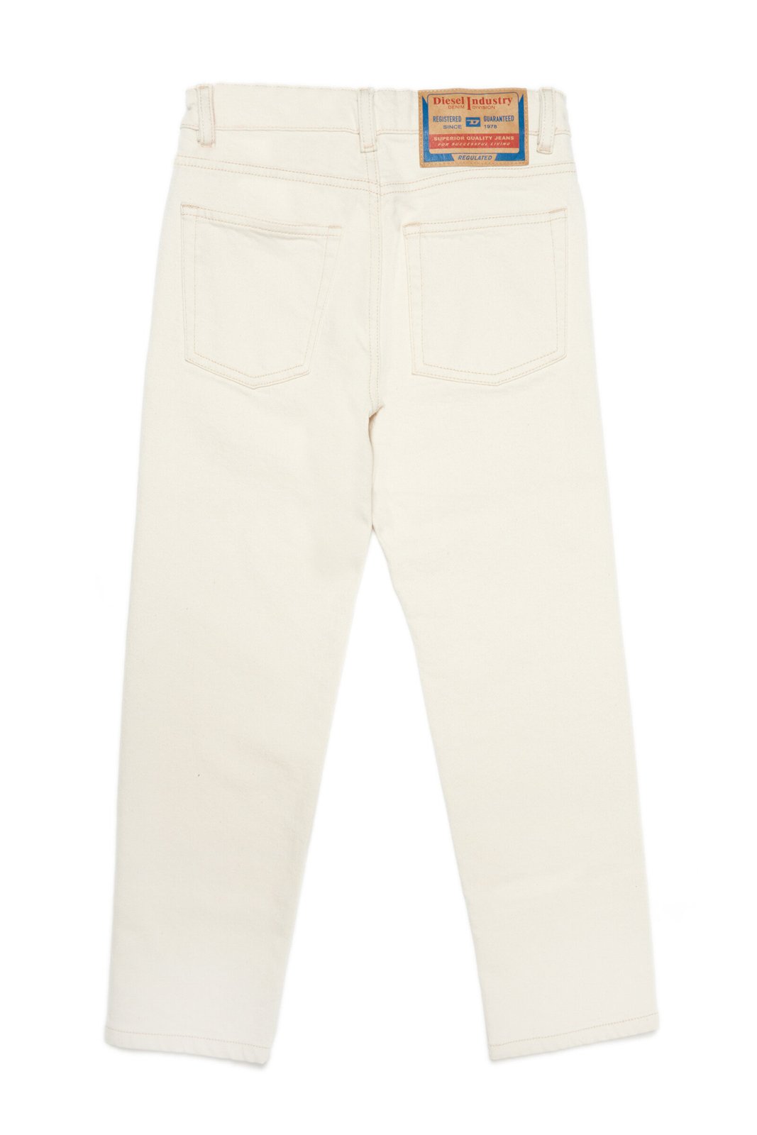 ディーゼル キッズ ロゴパッチ ストレートレッグ ジーンズ