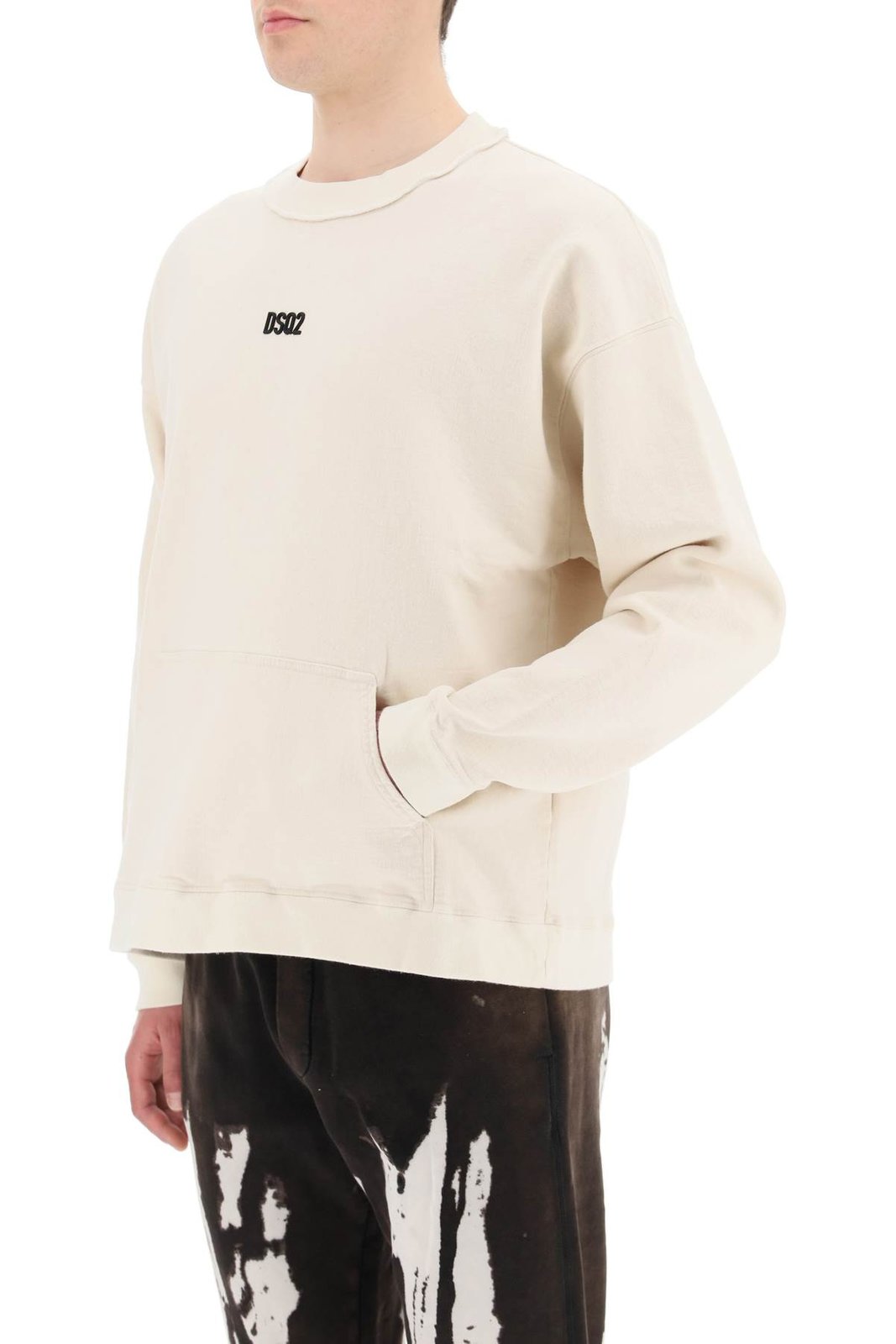 Dsquared2 Logo Printed Crewneck Sweatshirt