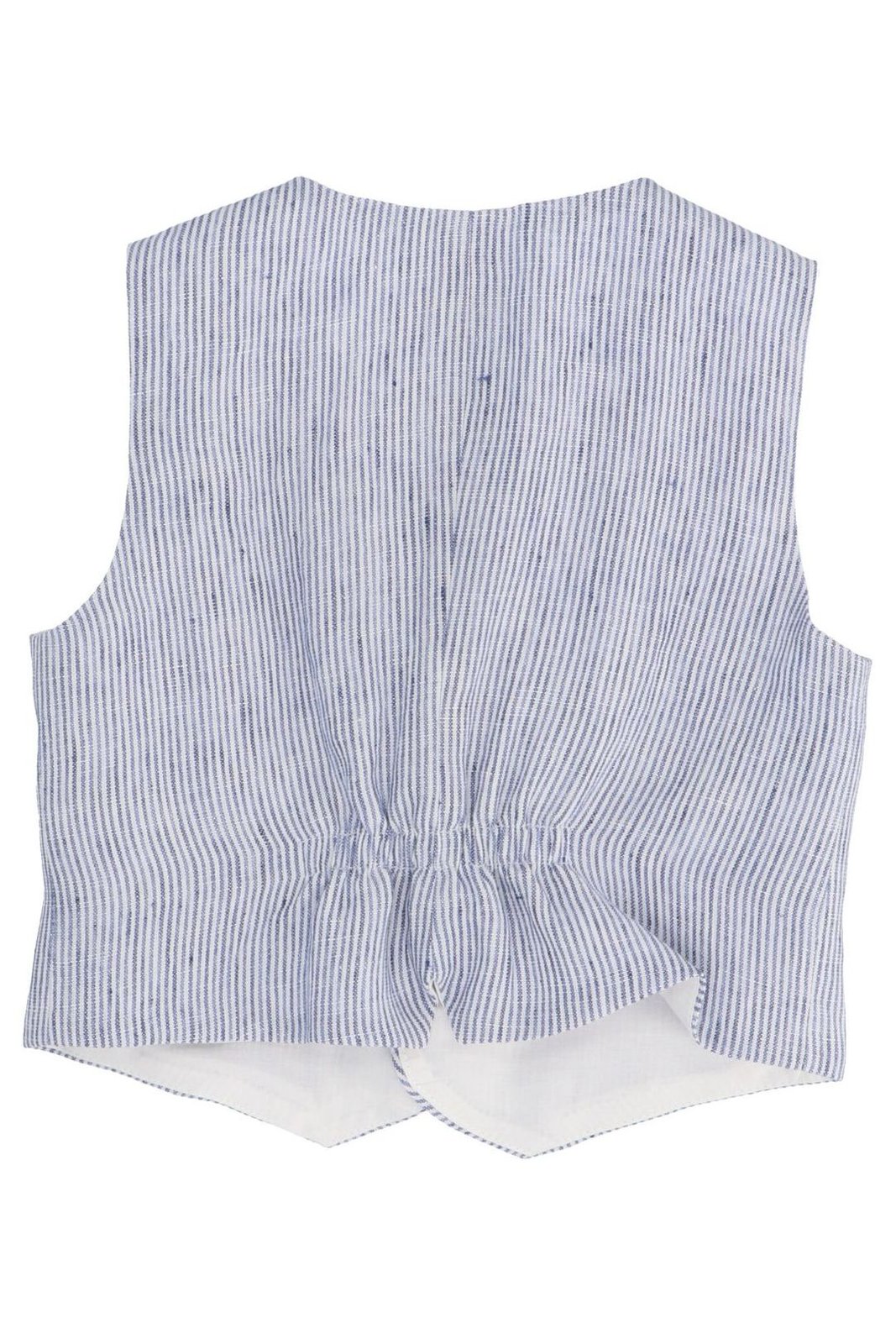 フクロウのVネックボタン付きベスト