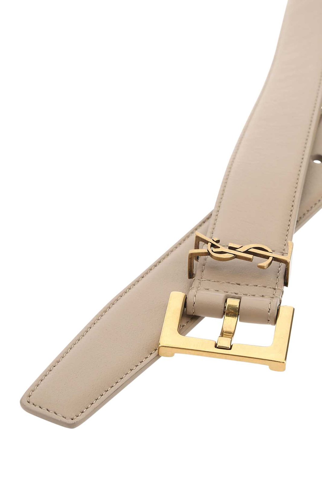 Saint Laurent Cassandre Logo Plaque Belt