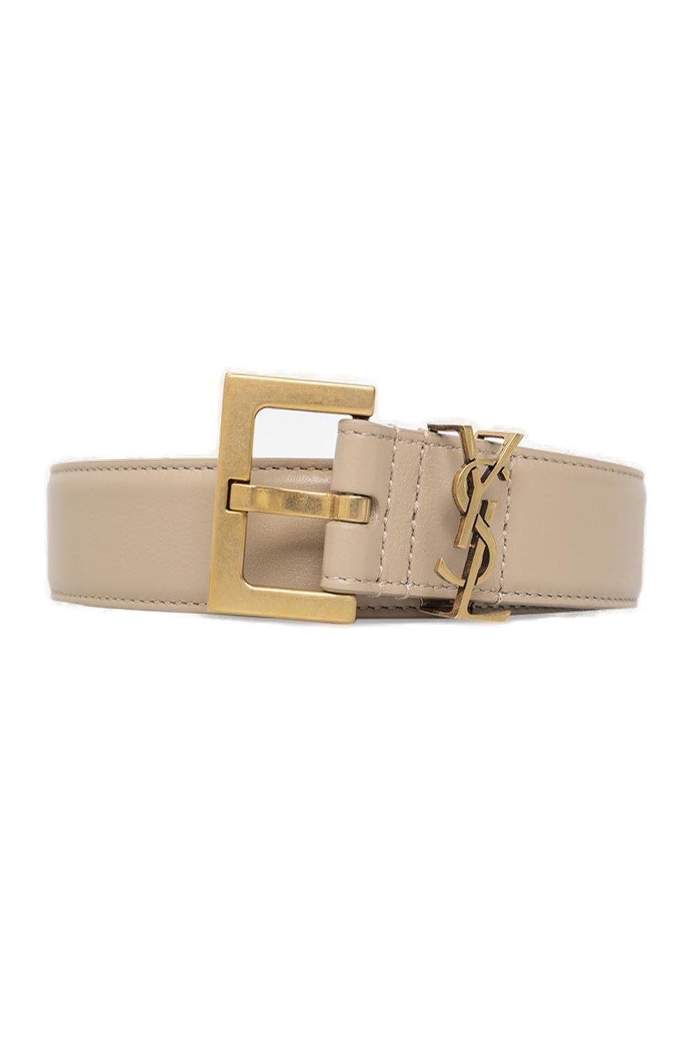 Saint Laurent Cassandre Logo Plaque Belt