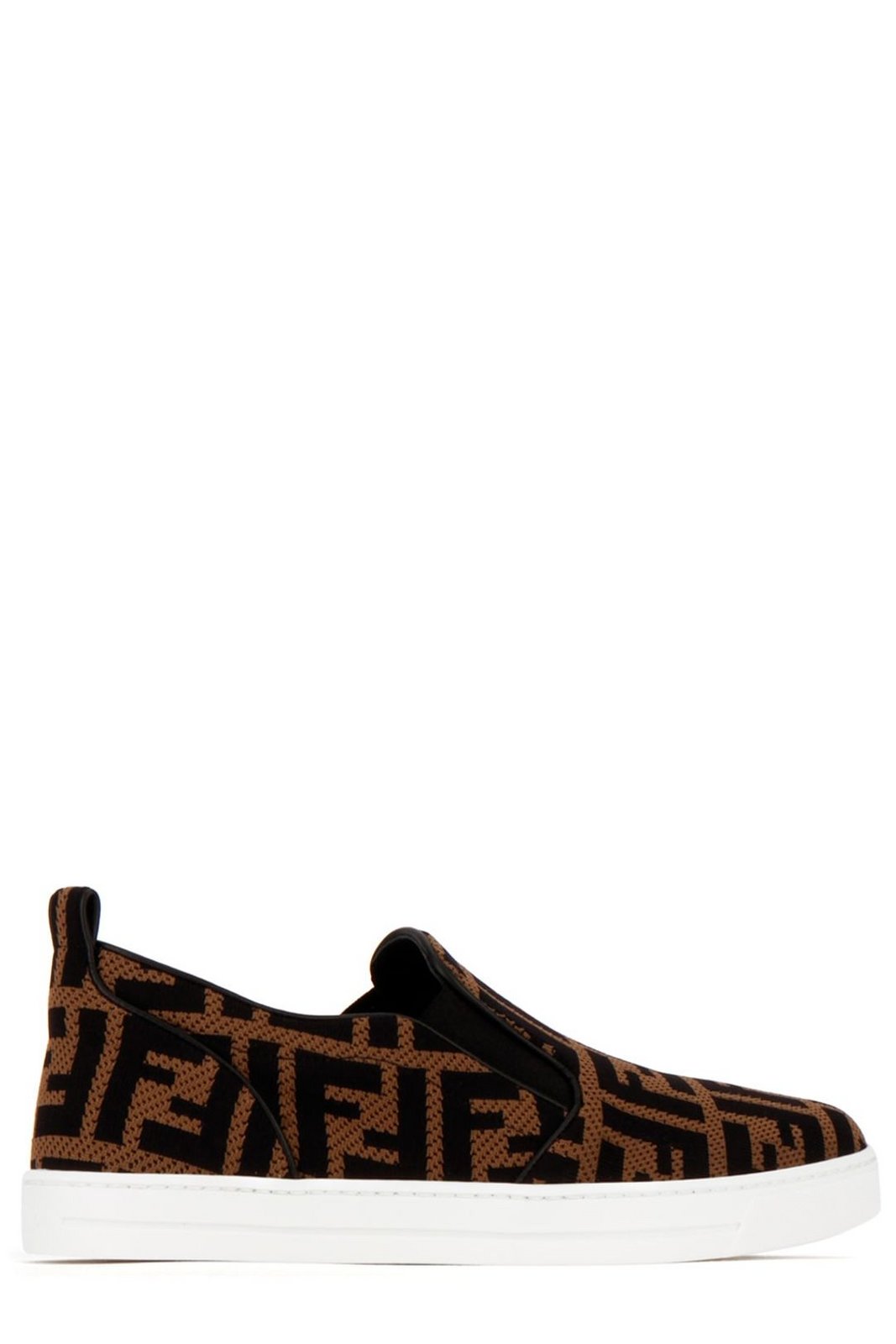 Fendi Kids FF Motif Slip-On Sneakers