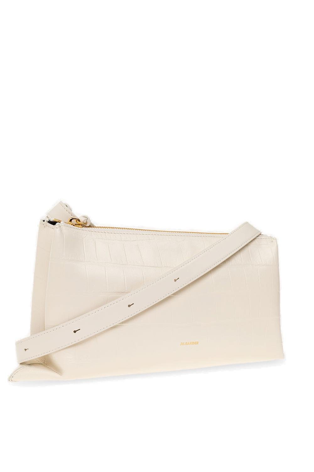Jil Sander Embossed Logo Printed Crossbody Bag