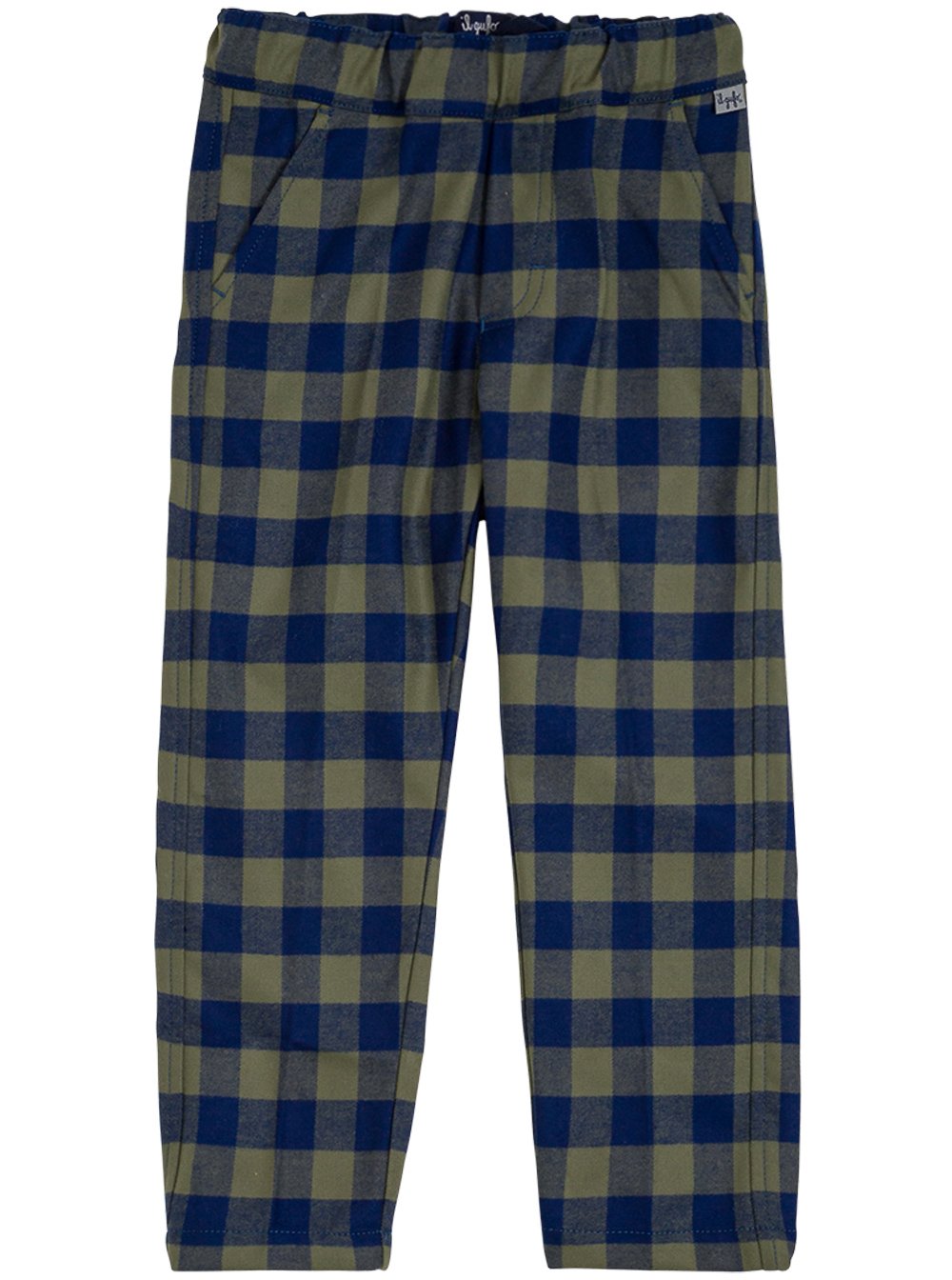 Il Gufo Check Printed Elasticated Waist Pants