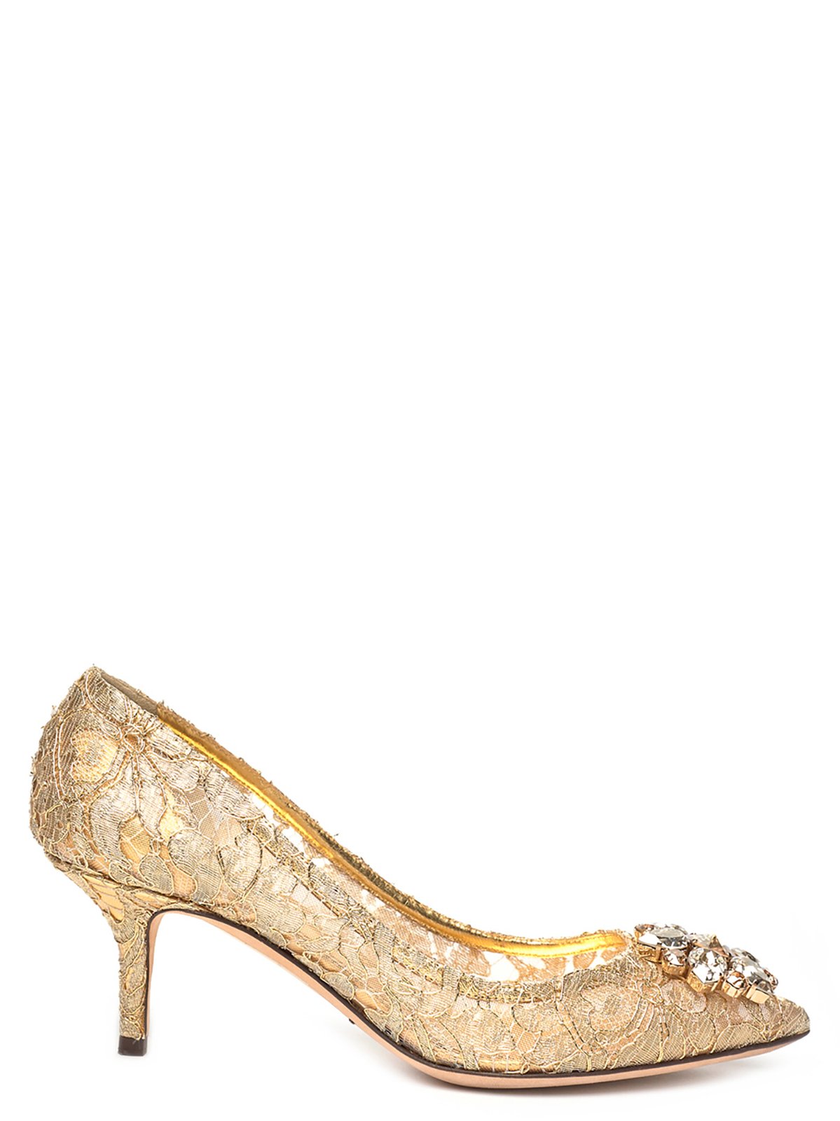 Dolce & Gabbana Belluci Embellished Lace Pumps