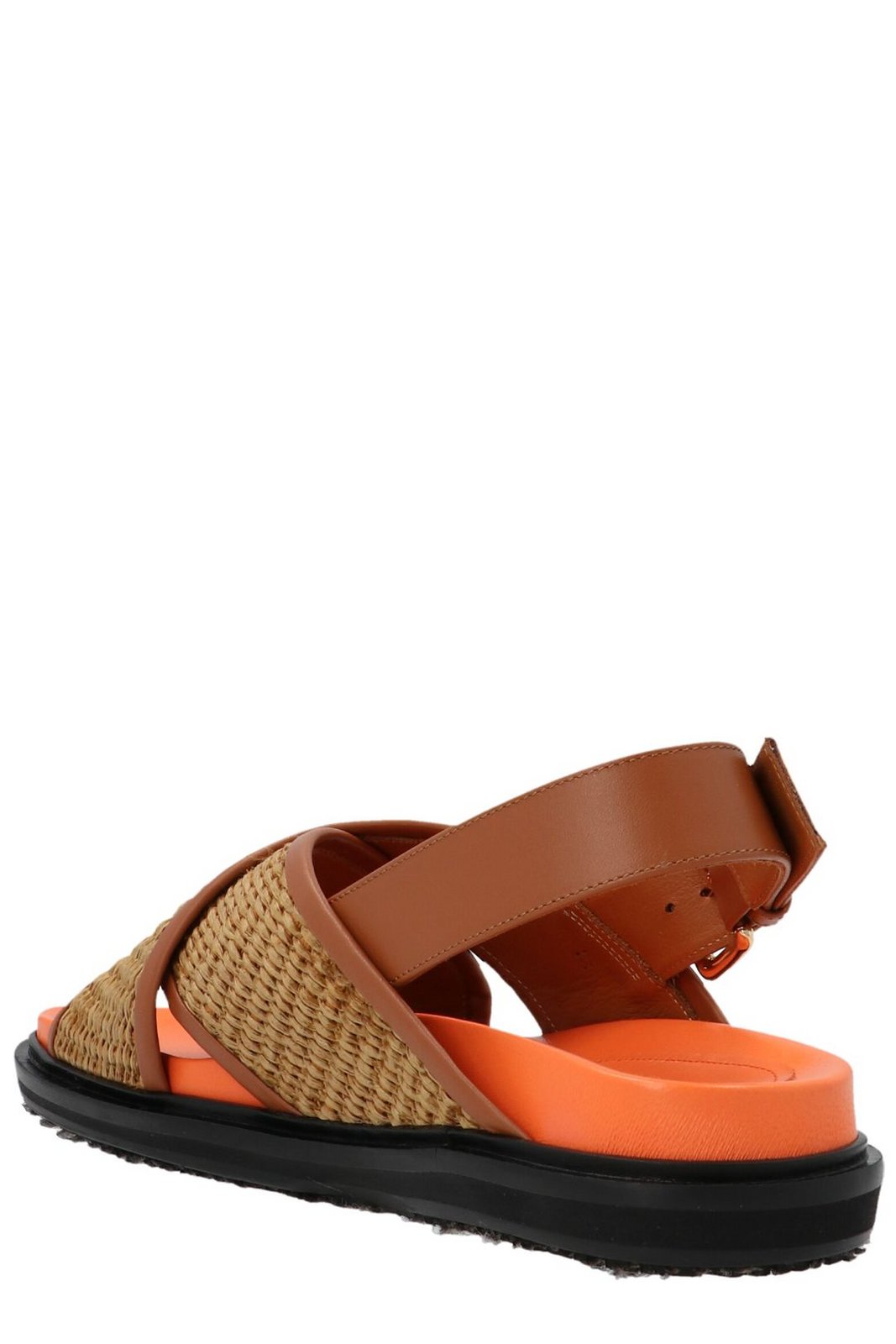 Marni Fussbett Cross-Strap Sandals