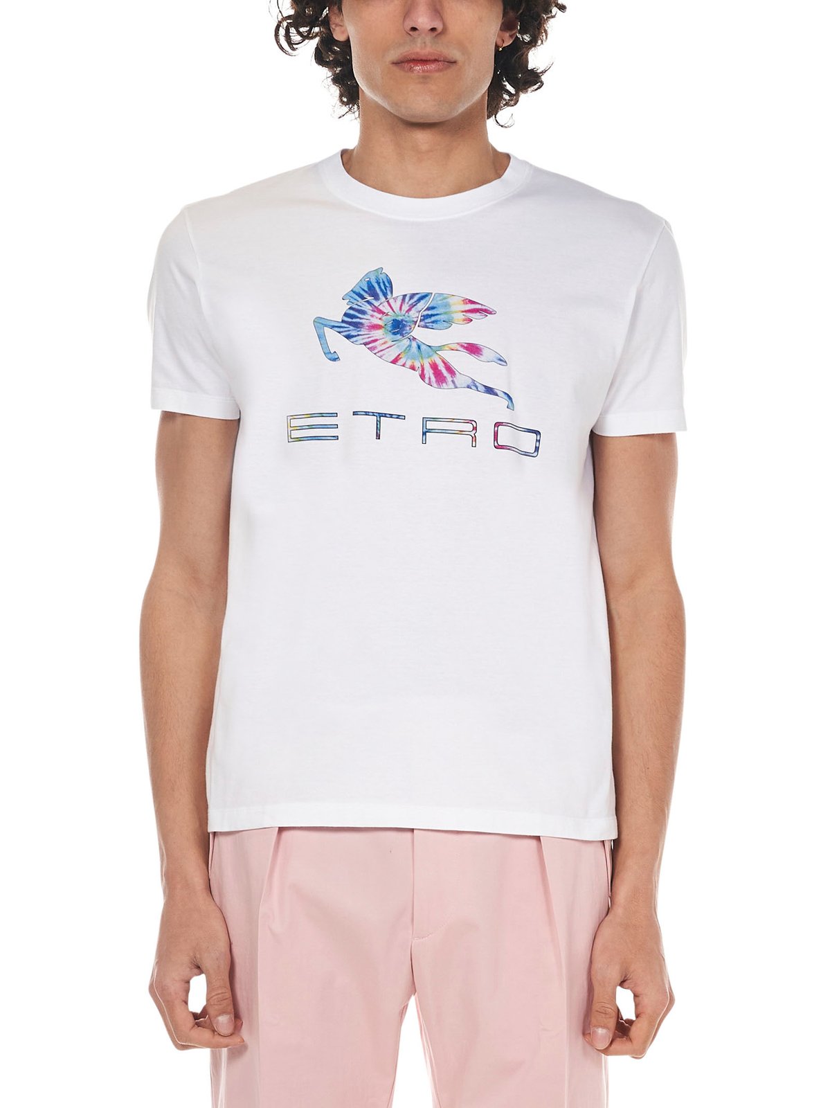 Etro Crewneck Logo Printed T-Shirt