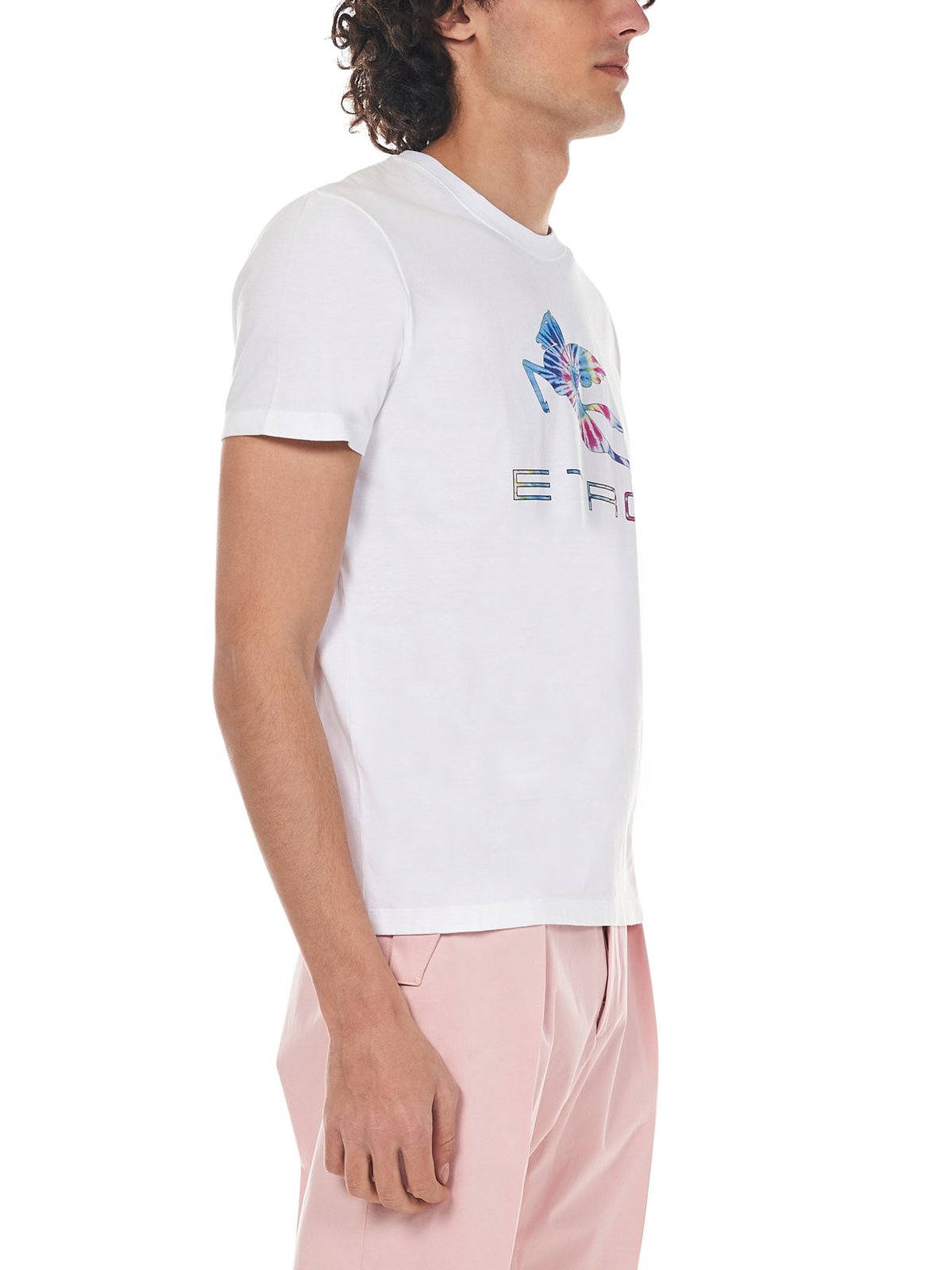 Etro Crewneck Logo Printed T-Shirt