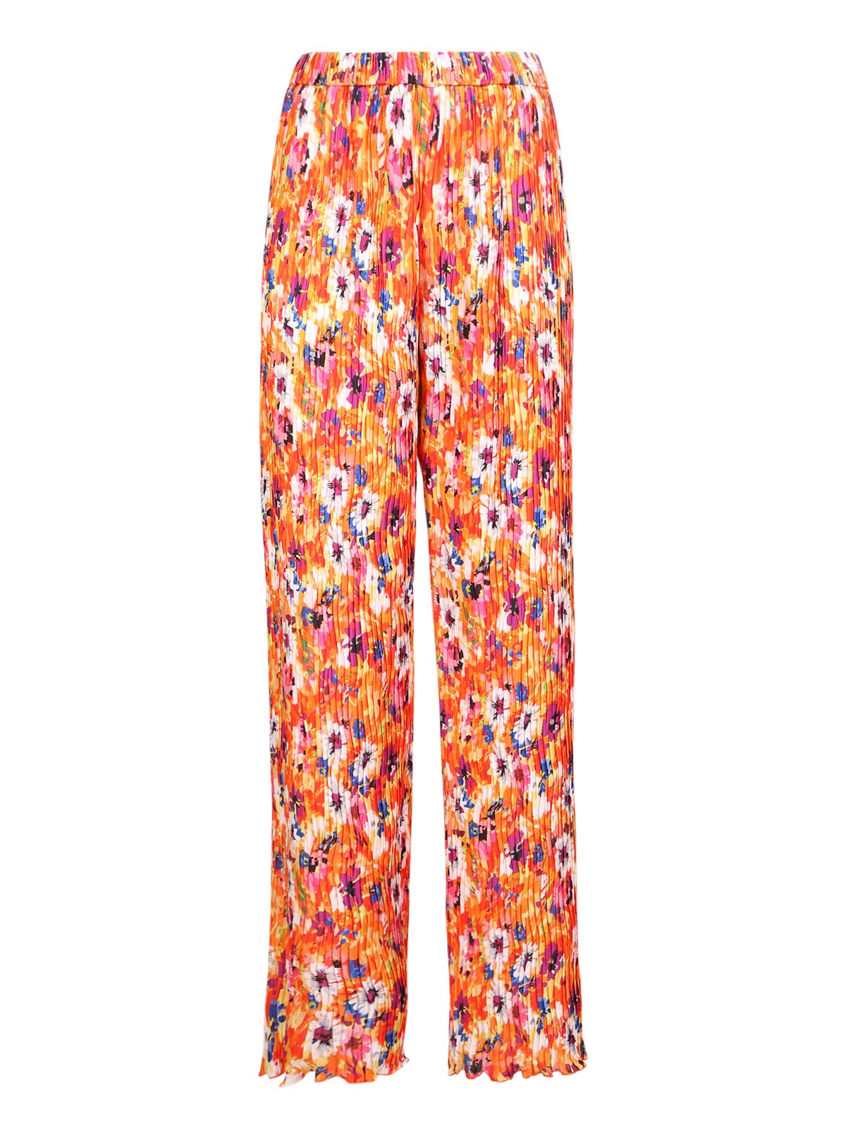 MSGM Floral Printed Pleated Pants