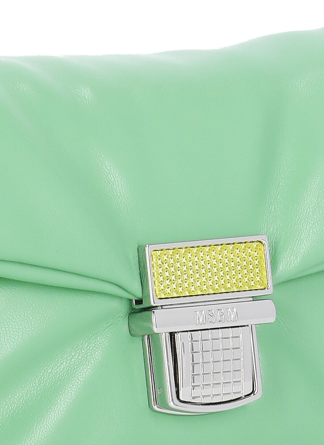 MSGM Puffer Clic Chain-Linked Padded Crossbody Bag