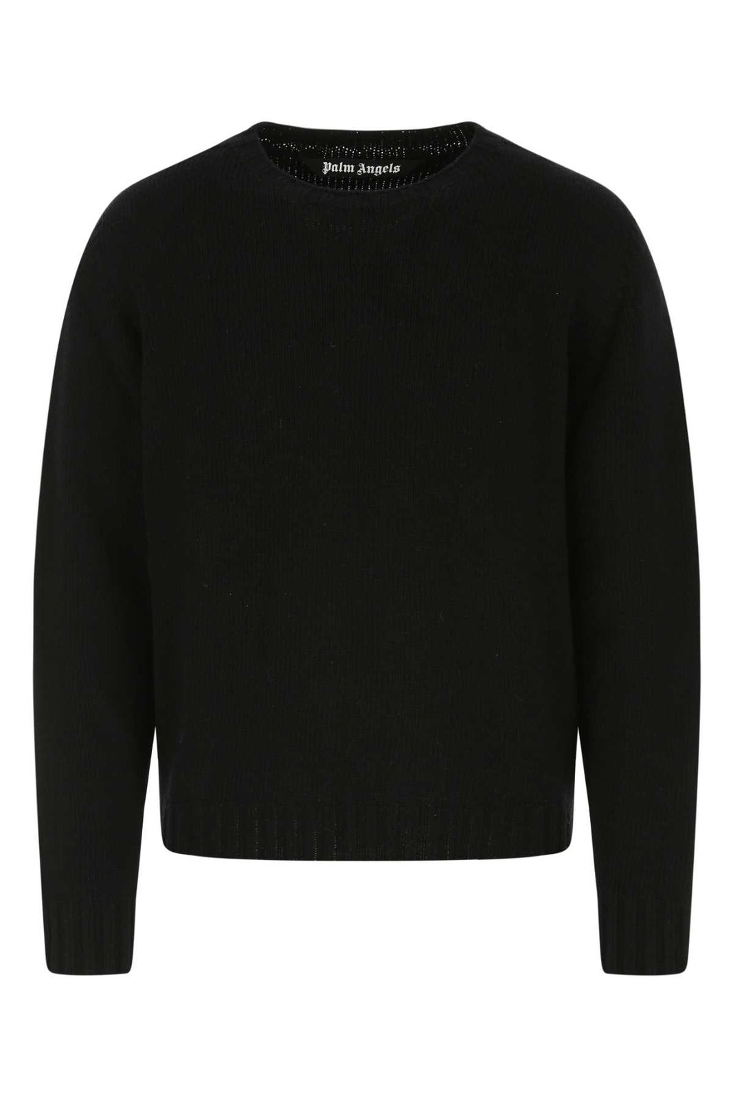 Palm Angels Logo Intarsia Knitted Jumper