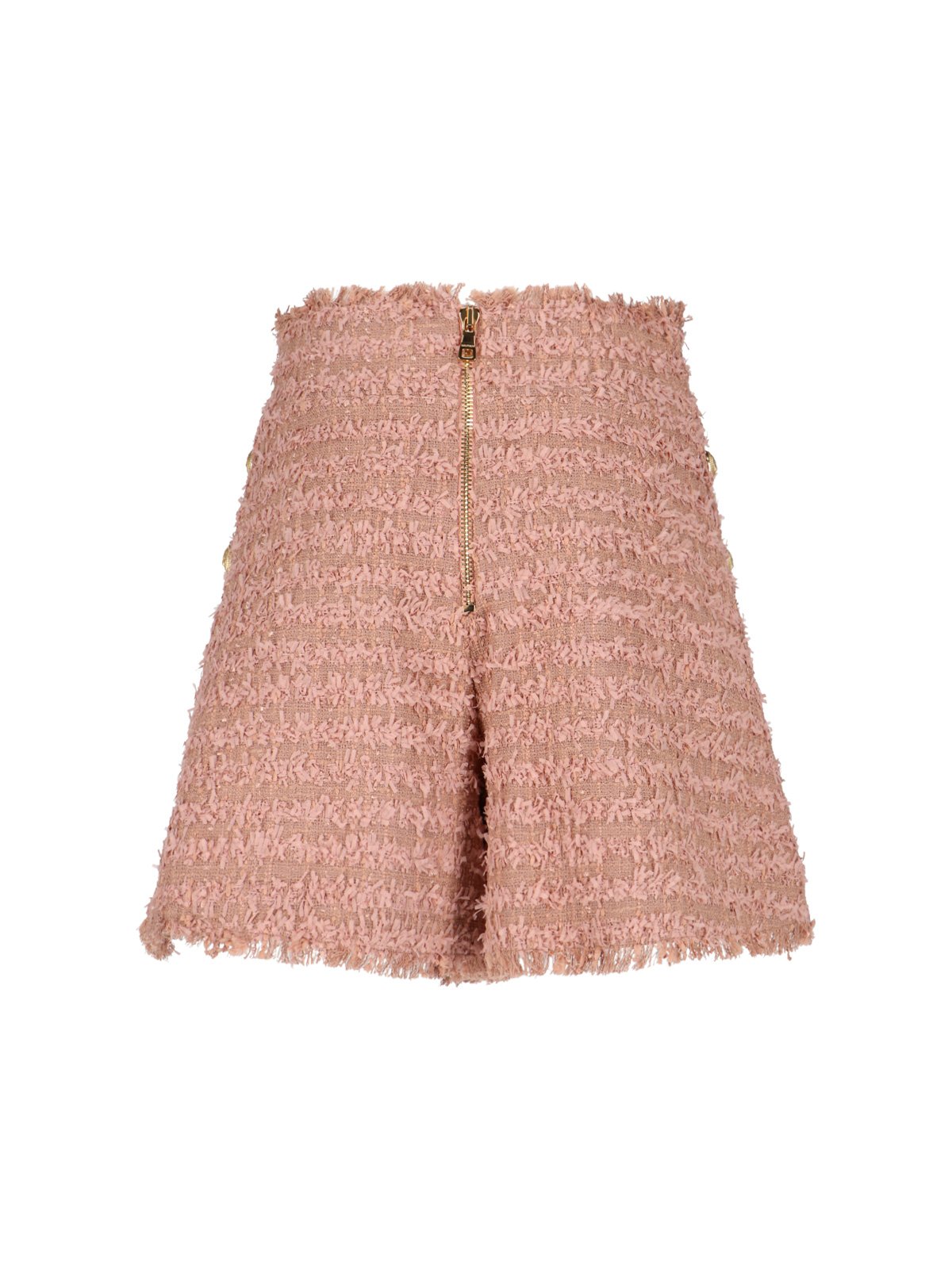 Balmain Buttoned Tweed Shorts
