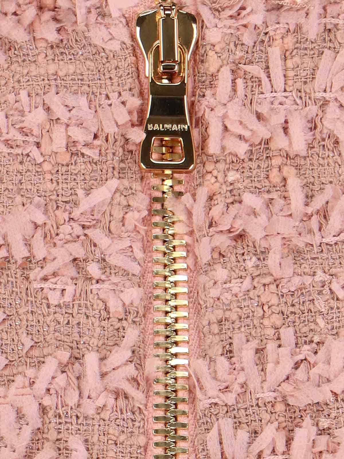 Balmain Buttoned Tweed Shorts