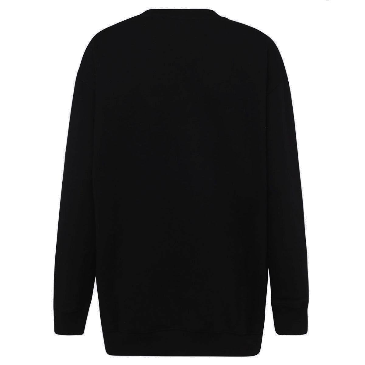 Moschino Graphic-Printed Ribbed Hem Sweatshirt