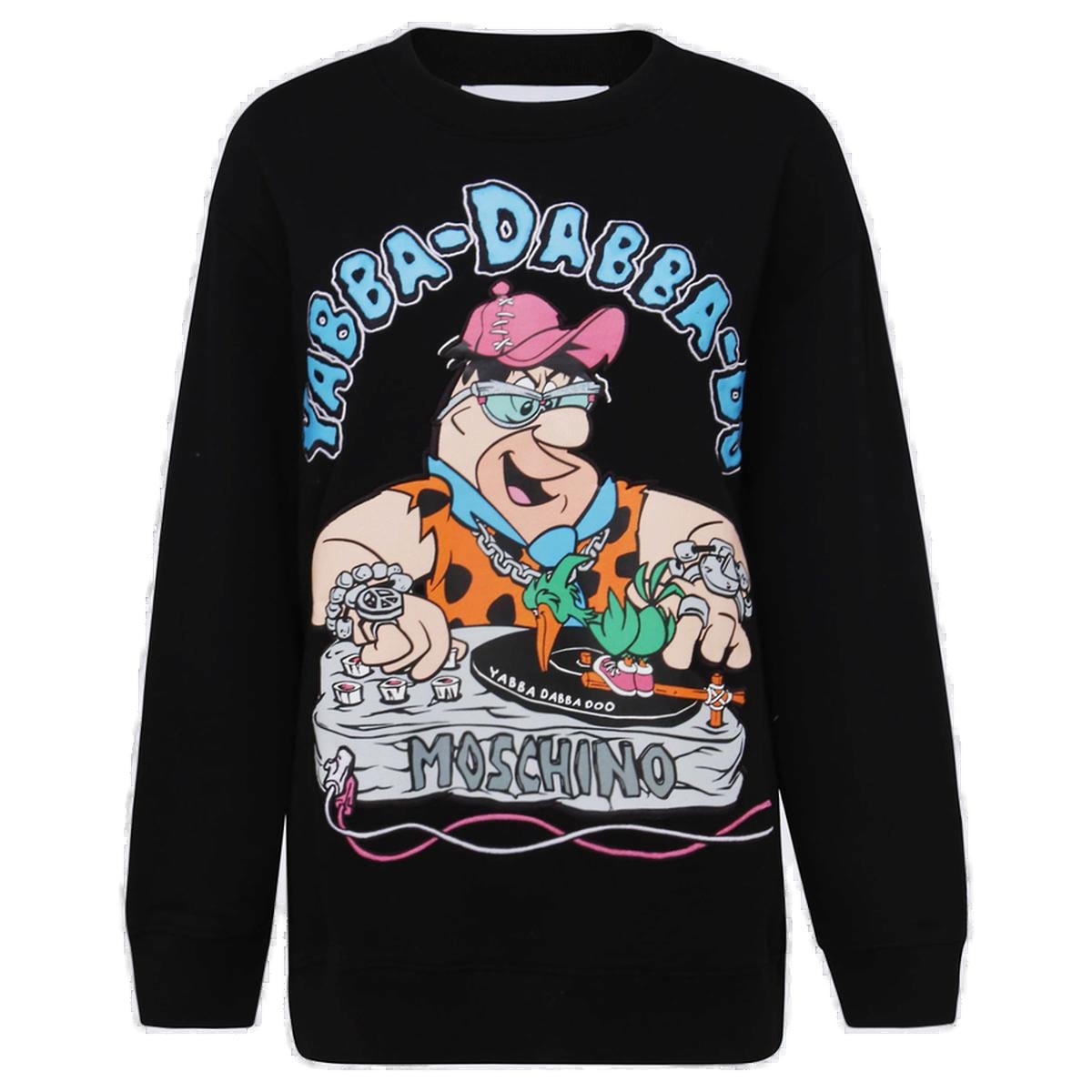 Moschino Graphic-Printed Ribbed Hem Sweatshirt