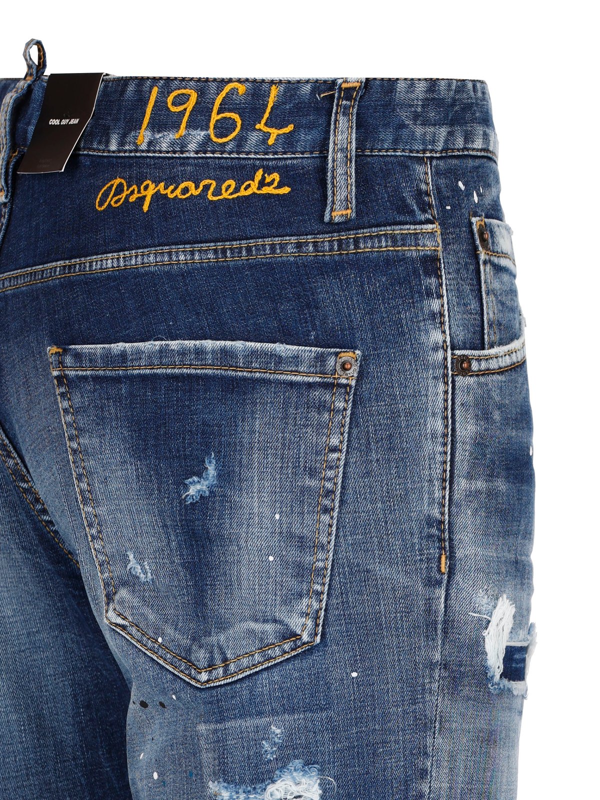 Dsquared2 Distressed Medium Hiking Jeans