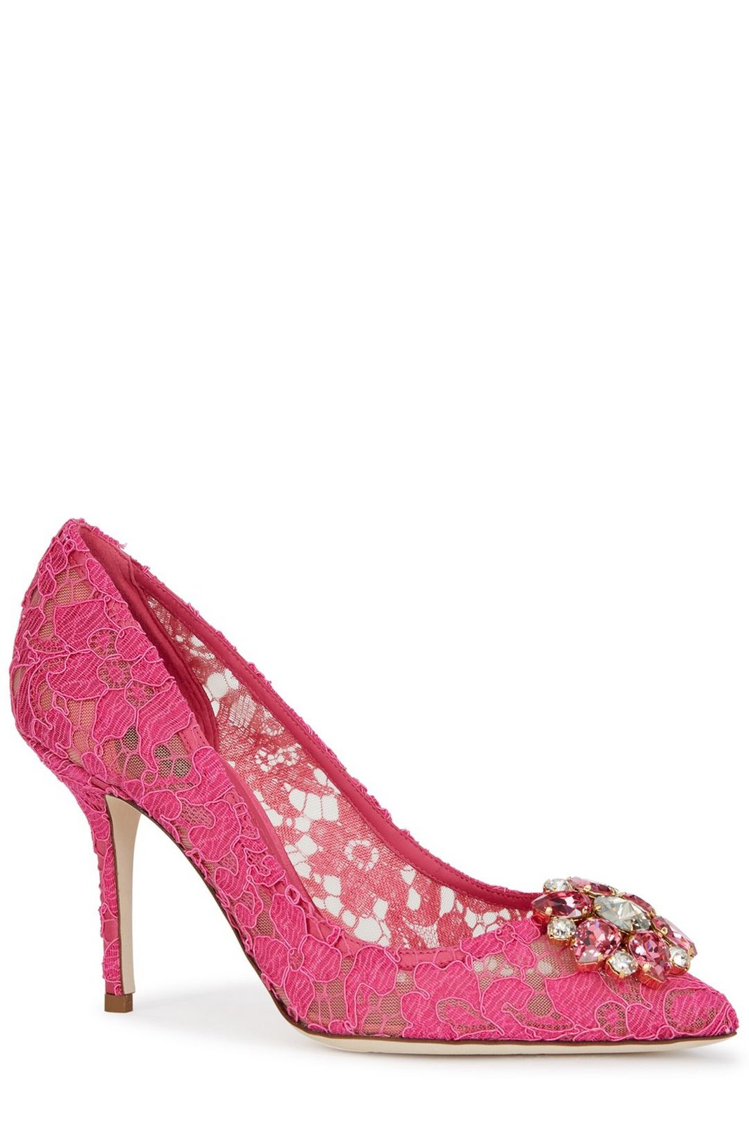 Dolce & Gabbana Bellucci Embellished Lace Stilettos