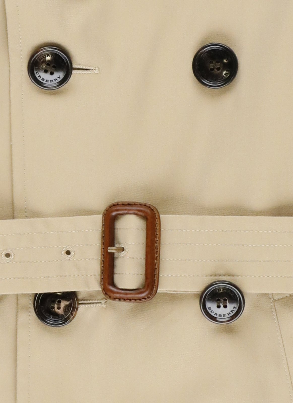 バーバリー キッズ ベルト付き ギャバジン トレンチコート