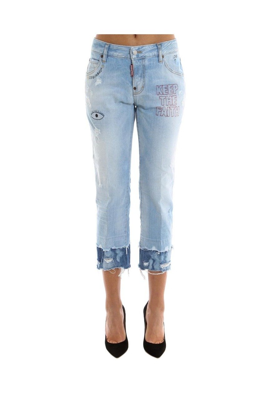 Dsquared2 Cropped Leg Jeans