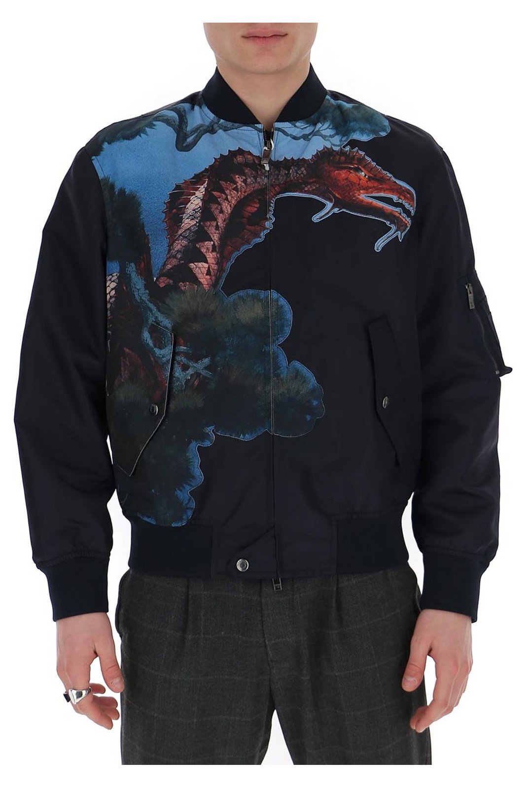 Valentino Dragon Printed Jacket