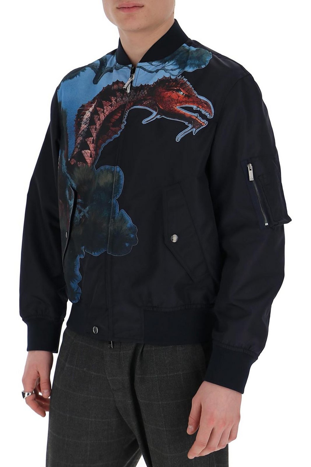 Valentino Dragon Printed Jacket