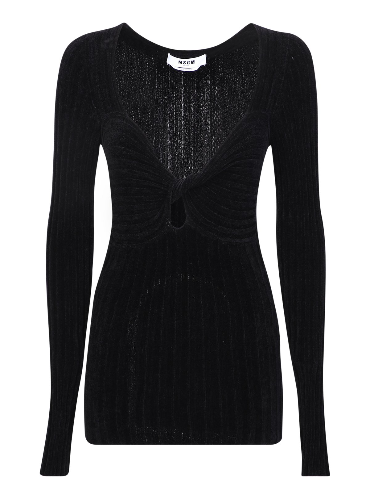 MSGM Knot Detailed Slim Fit Top