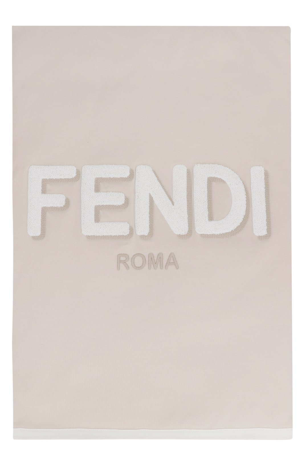 Fendi Kids Logo Terry Embroidered Blanket